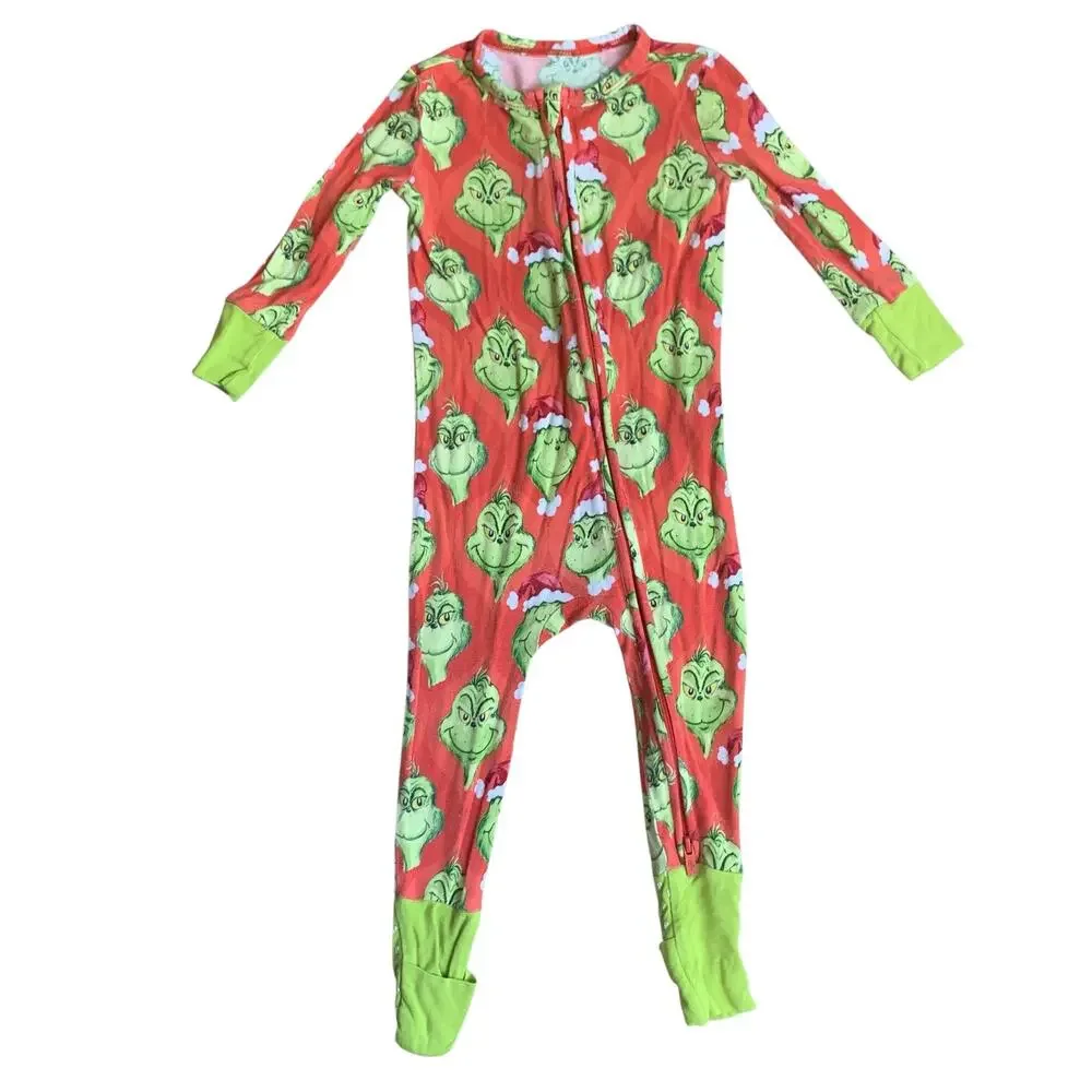 Posh Peanut Grinch Print Bamboo Zippy
